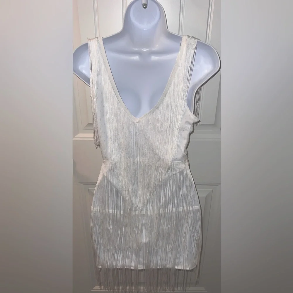 FRINGE MINI DRESS - Picture 2 of 2